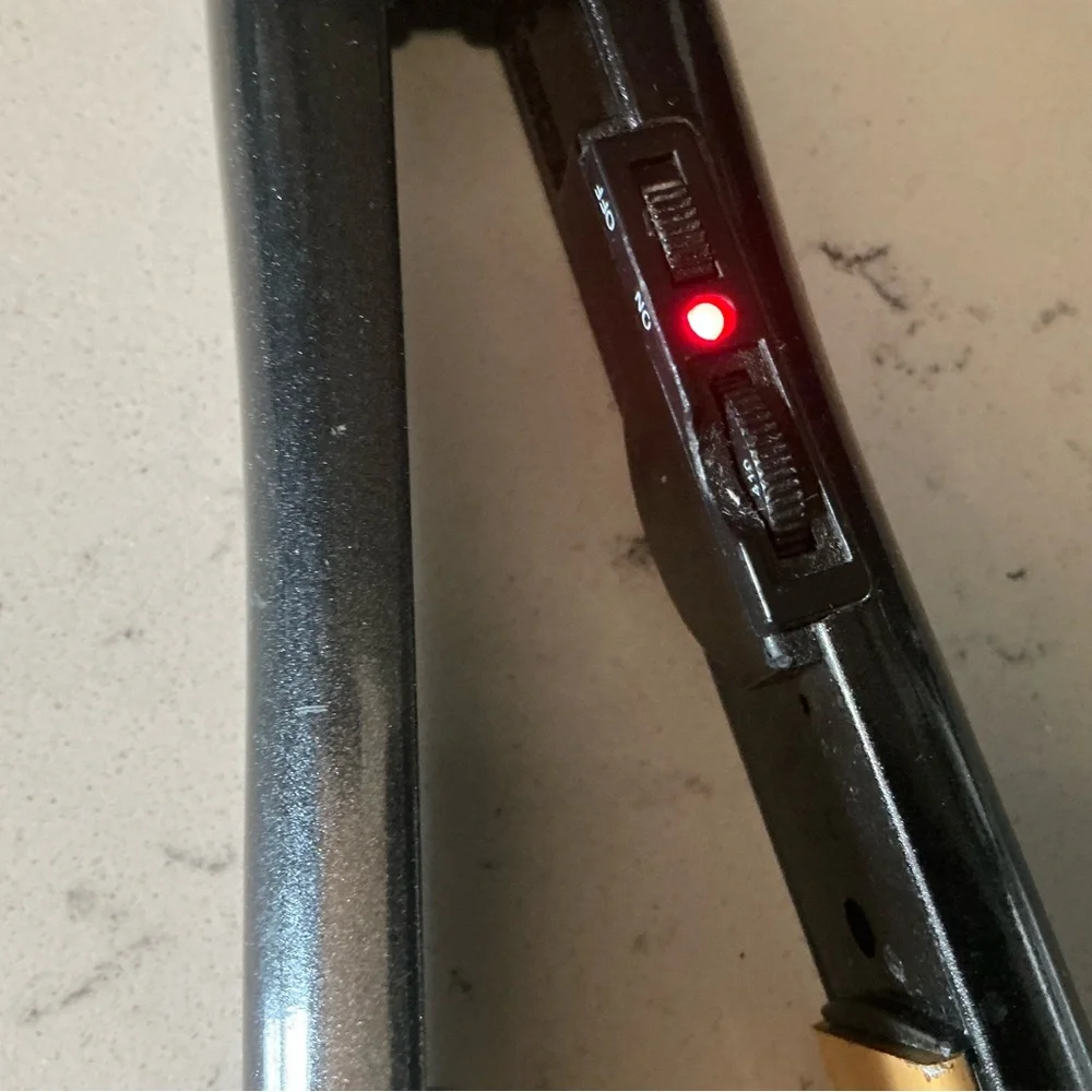 Chi classic black shinny tourmaline ceramic hair straightener irons 1” 410F